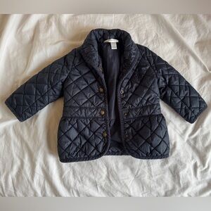 Ralph Lauren Navy Blue Lightweight Quilted Puffer Jacket 12M